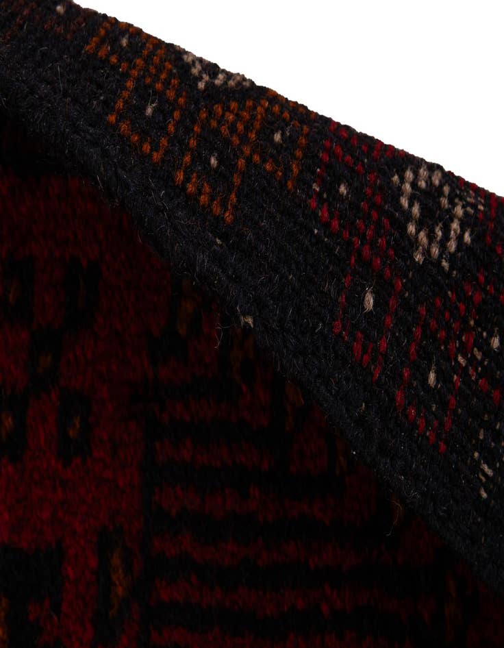 Detail image of  2' 10 x 4' 8  Hand Knotted Balouch Persian Wool Rug