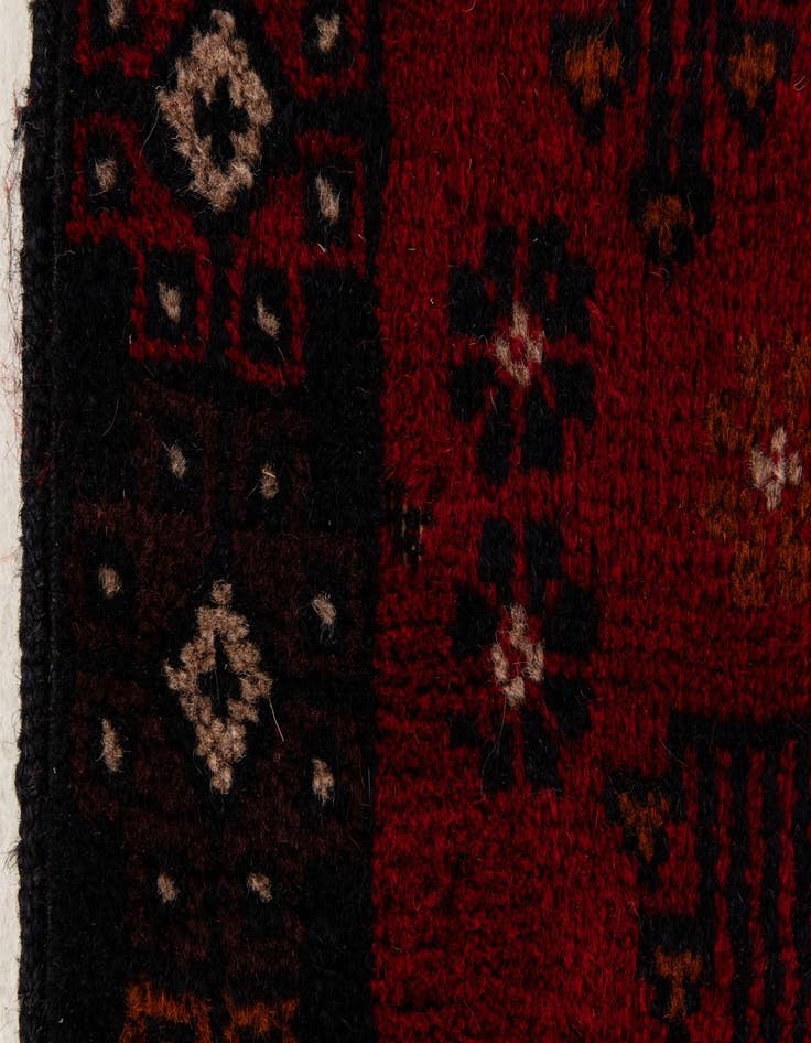 Detail image of  2' 10 x 4' 8  Hand Knotted Balouch Persian Wool Rug