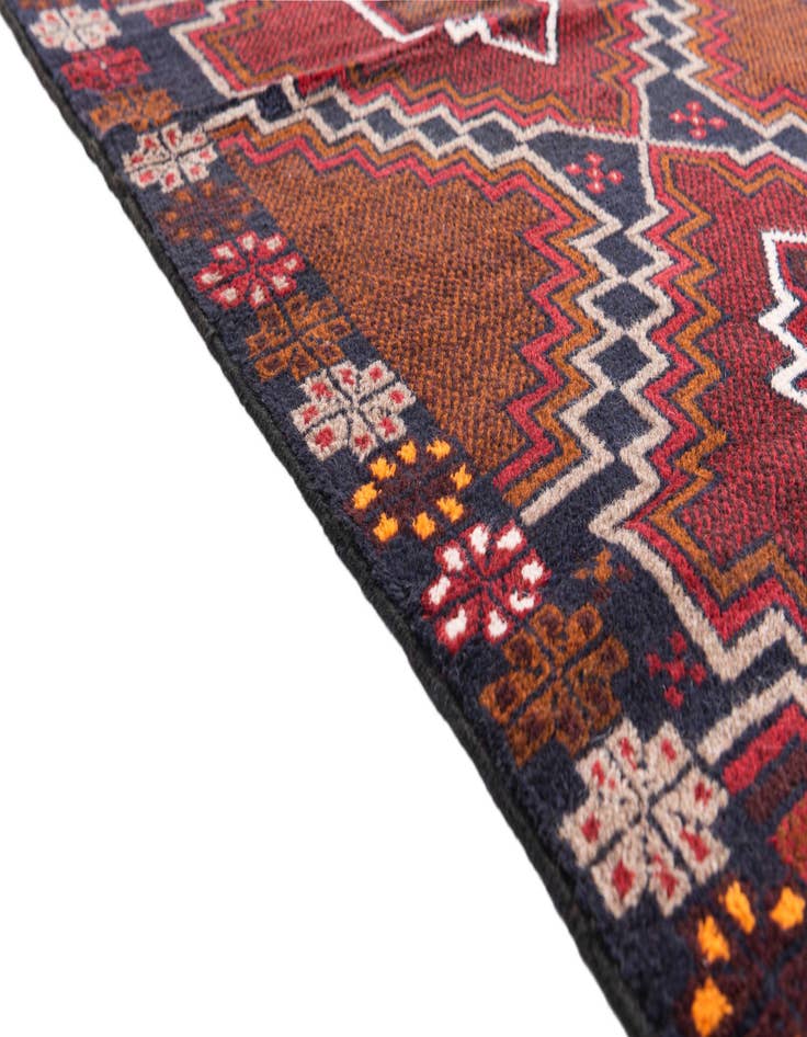 Detail image of  2' 10 x 4' 10  Hand Knotted Balouch Persian Wool Rug