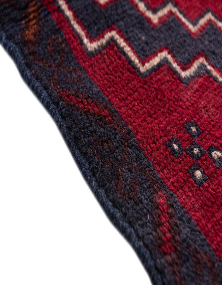 Detail image of  3' x 4' 8  Hand Knotted Balouch Persian Wool Rug