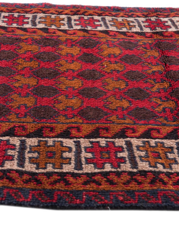 Detail image of  2' 10 x 4' 7  Hand Knotted Balouch Persian Wool Rug