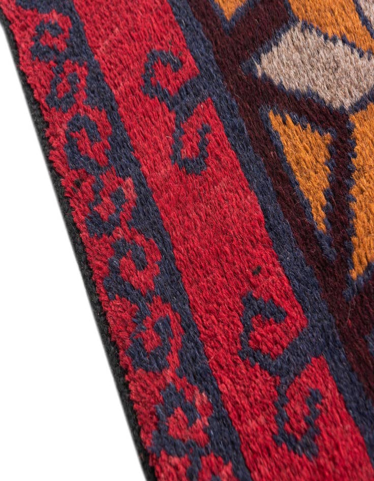 Detail image of  2' 10 x 4' 9  Hand Knotted Balouch Persian Wool Rug