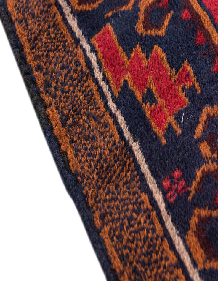 Detail image of  3' x 4' 4  Hand Knotted Balouch Persian Wool Rug