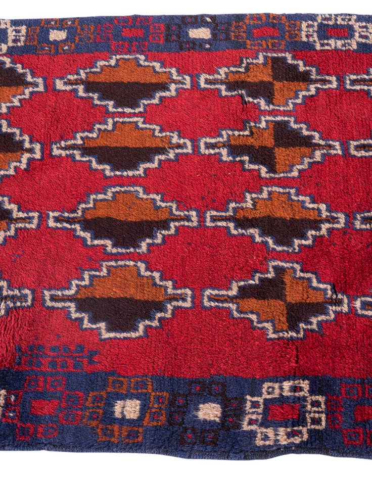 Detail image of  2' 9 x 4' 7  Hand Knotted Balouch Persian Wool Rug