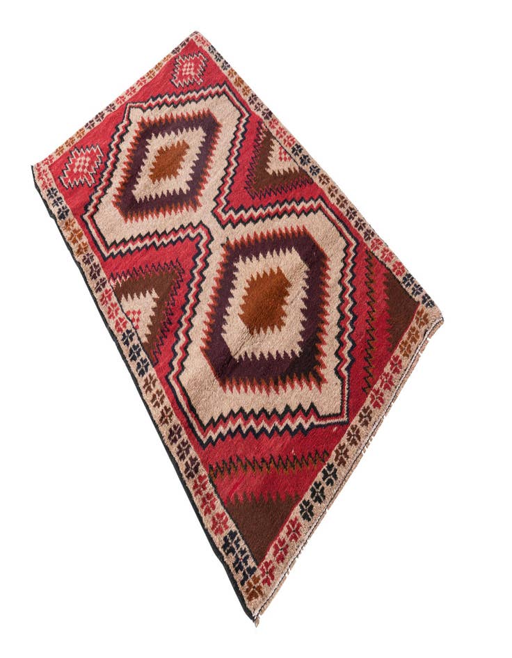 Detail image of  2' 10 x 4' 10  Hand Knotted Balouch Persian Wool Rug