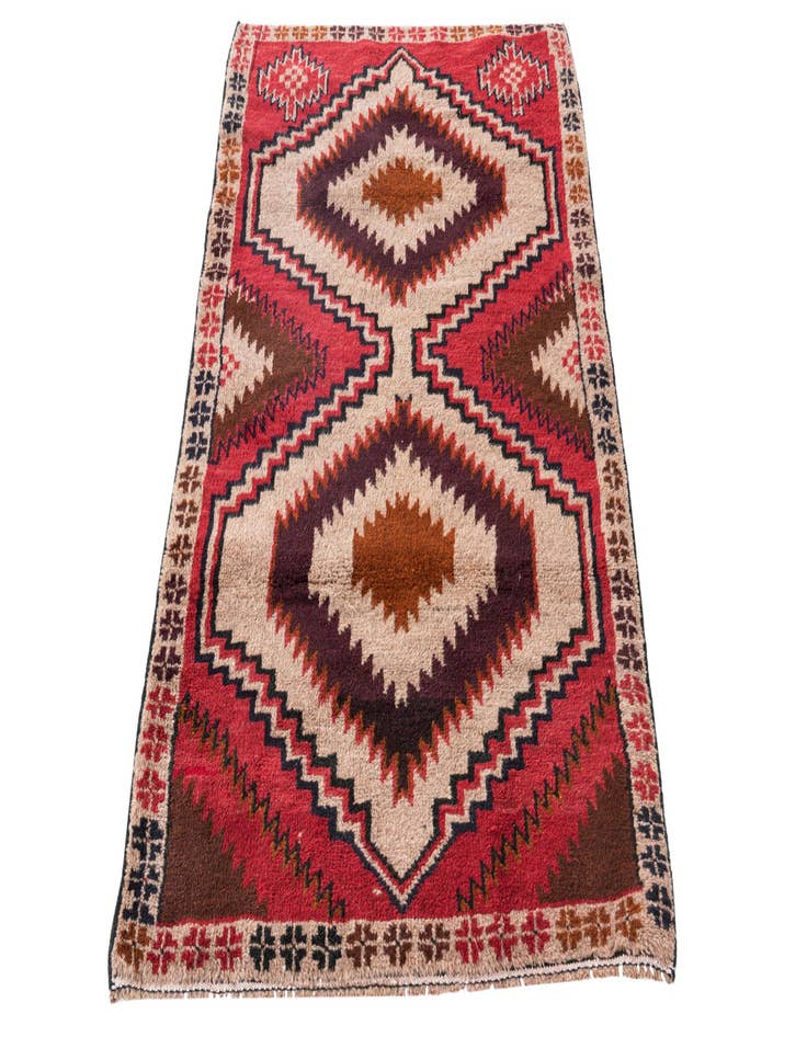 Detail image of  2' 10 x 4' 10  Hand Knotted Balouch Persian Wool Rug