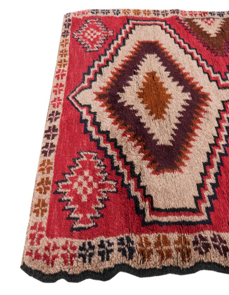 Detail image of  2' 10 x 4' 10  Hand Knotted Balouch Persian Wool Rug