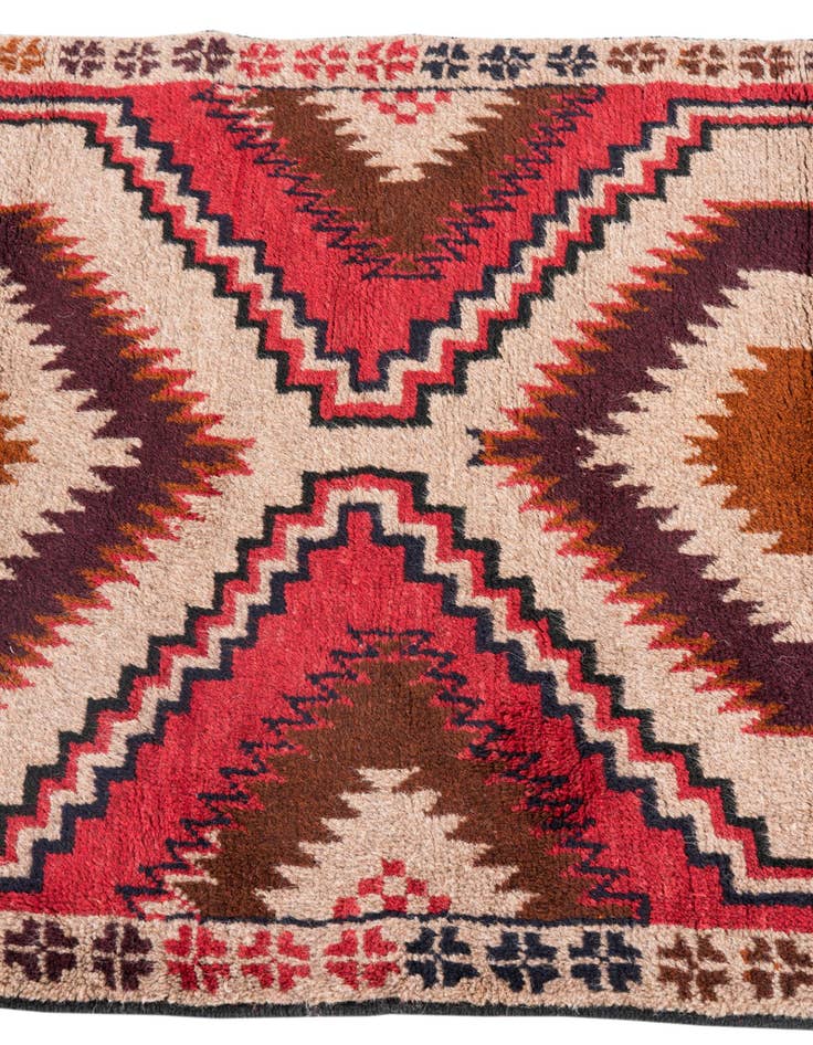 Detail image of  2' 10 x 4' 10  Hand Knotted Balouch Persian Wool Rug