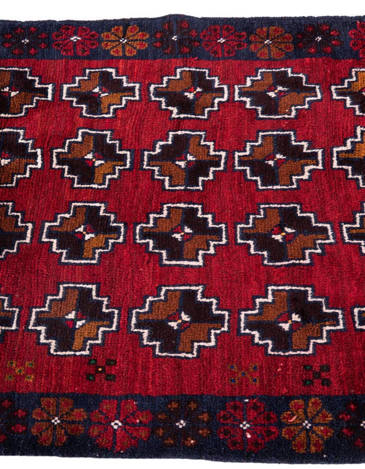 Detail image of  3' x 4' 4  Hand Knotted Balouch Persian Wool Rug