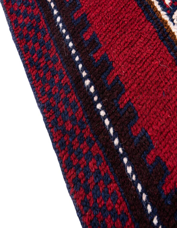 Detail image of  2' 9 x 4' 7  Hand Knotted Balouch Persian Wool Rug