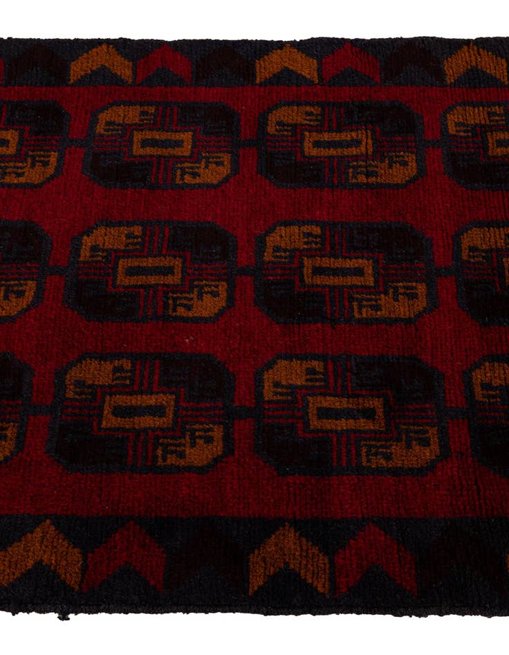 Detail image of  2' 9 x 4' 8  Hand Knotted Balouch Persian Wool Rug