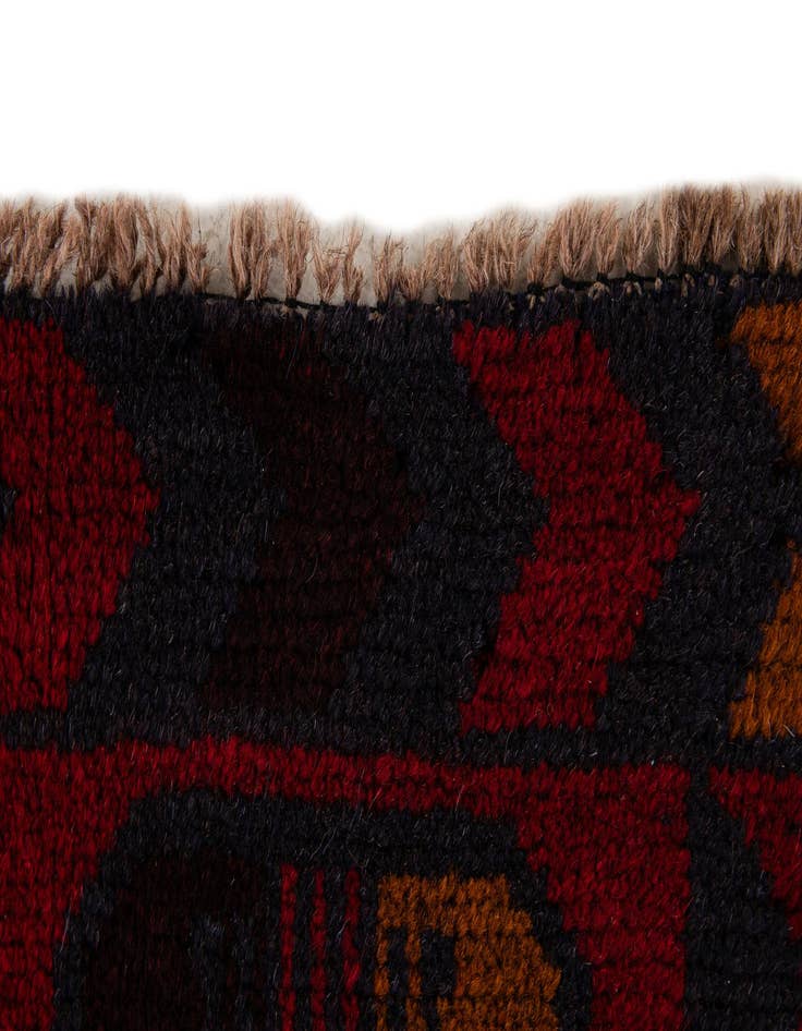 Detail image of  2' 9 x 4' 8  Hand Knotted Balouch Persian Wool Rug