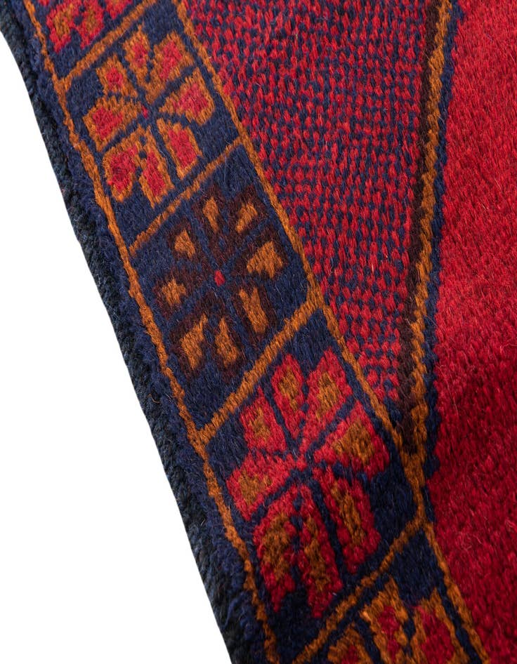 Detail image of  2' 11 x 4' 7  Hand Knotted Balouch Persian Wool Rug