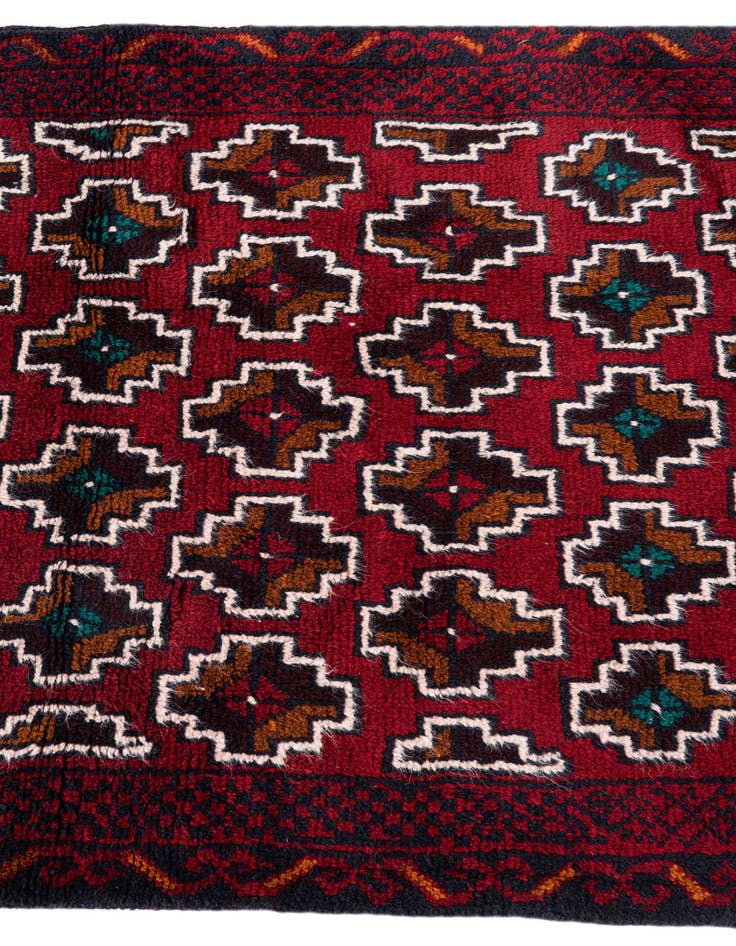 Detail image of  2' 9 x 4' 7  Hand Knotted Balouch Persian Wool Rug