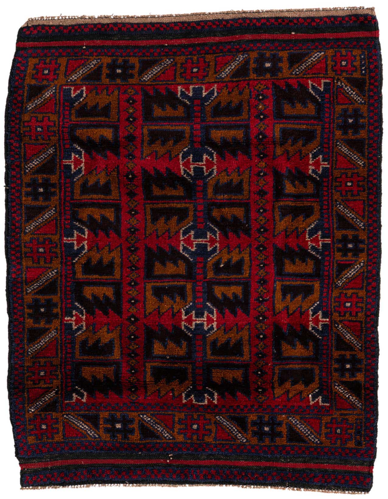 Primary image  3' x 4' 6  Hand Knotted Balouch Persian Wool Rug