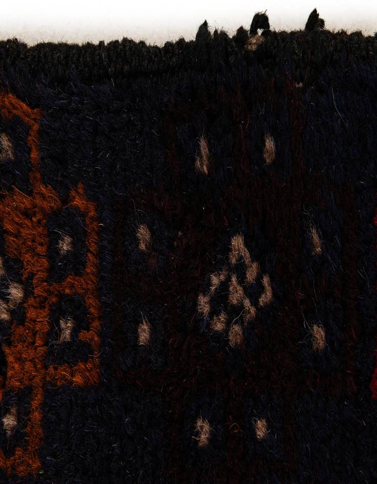 Detail image of  2' 10 x 4' 9  Hand Knotted Balouch Persian Wool Rug
