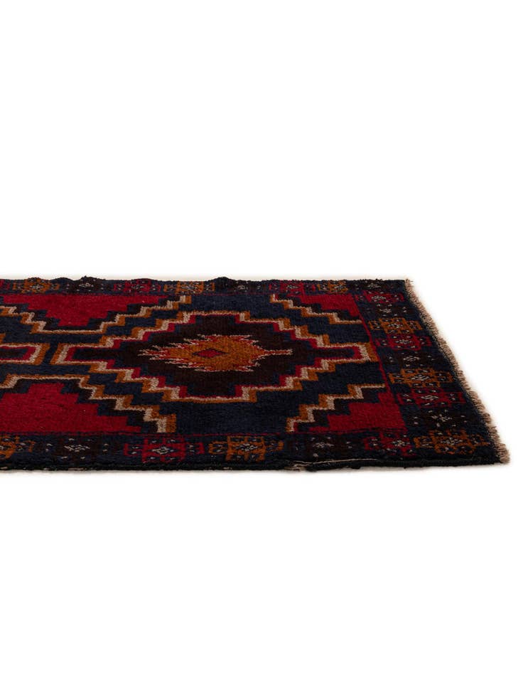 Detail image of  2' 10 x 4' 9  Hand Knotted Balouch Persian Wool Rug