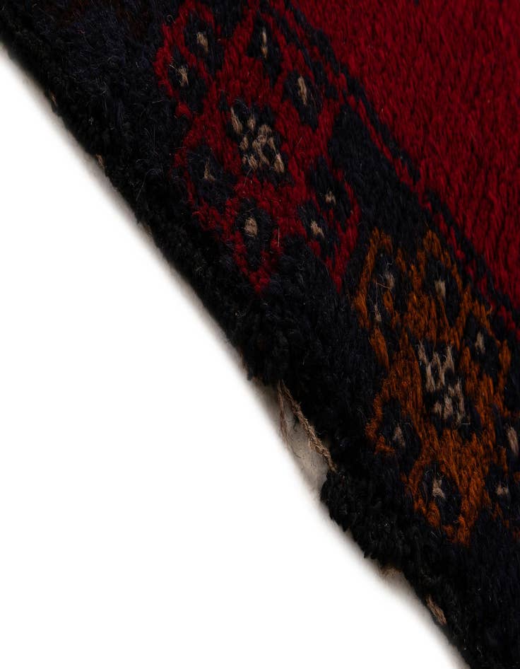 Detail image of  2' 10 x 4' 9  Hand Knotted Balouch Persian Wool Rug