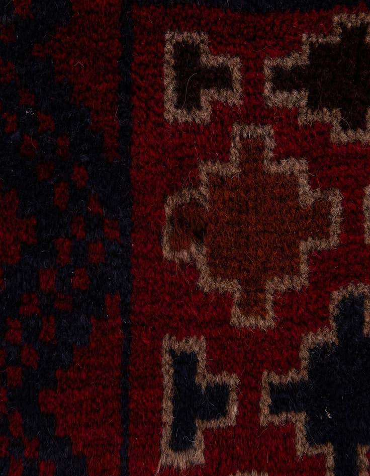 Detail image of  2' 10 x 4' 7  Hand Knotted Balouch Persian Wool Rug
