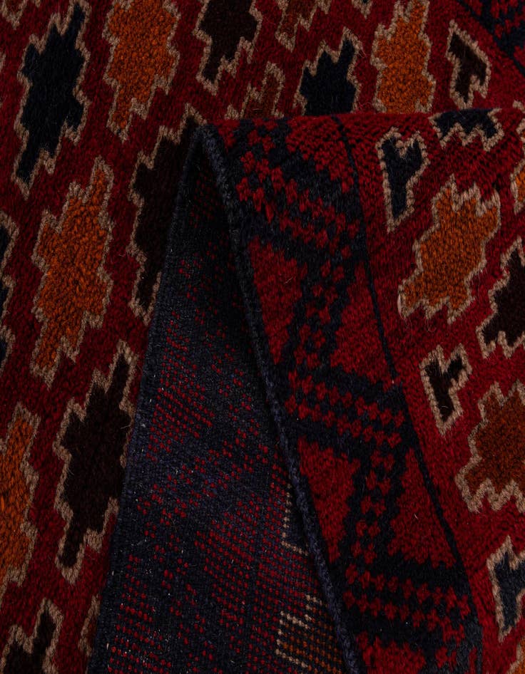 Detail image of  2' 10 x 4' 7  Hand Knotted Balouch Persian Wool Rug