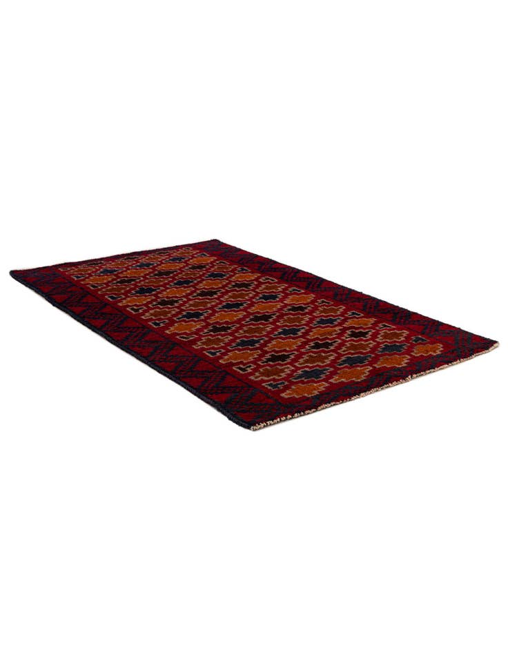 Detail image of  2' 10 x 4' 7  Hand Knotted Balouch Persian Wool Rug