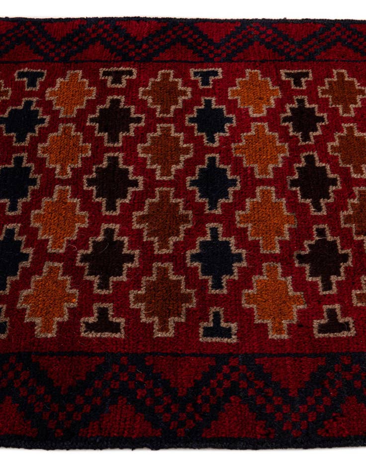 Detail image of  2' 10 x 4' 7  Hand Knotted Balouch Persian Wool Rug