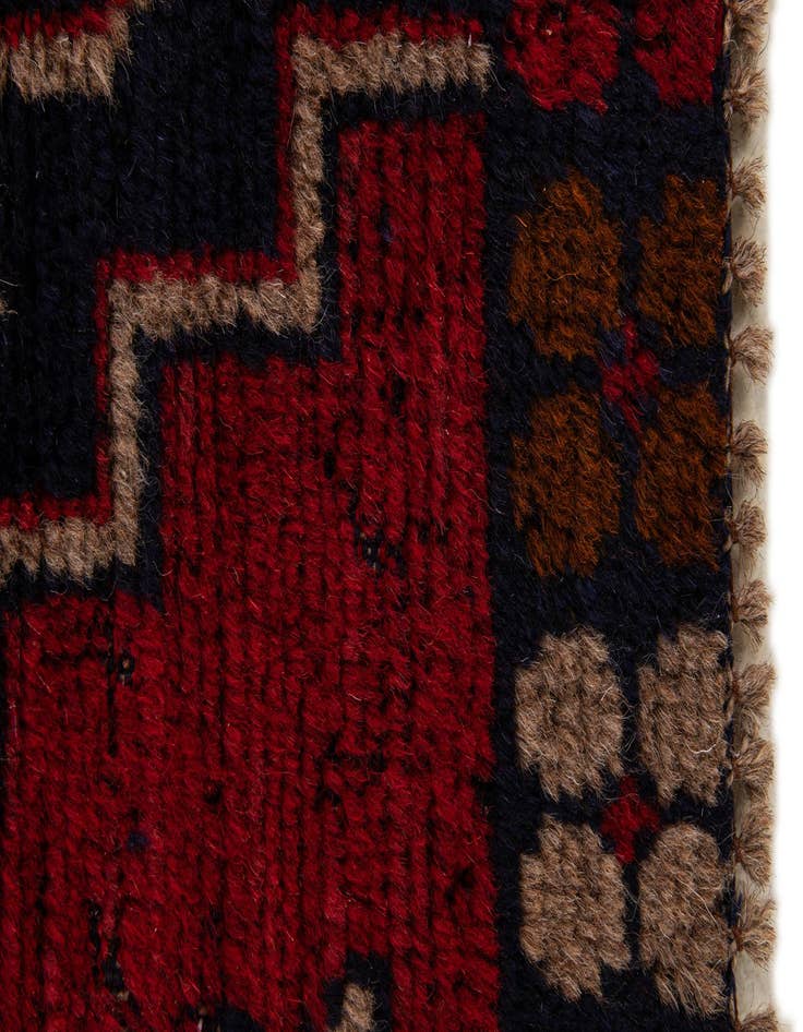 Detail image of  2' 10 x 4' 7  Hand Knotted Balouch Persian Wool Rug