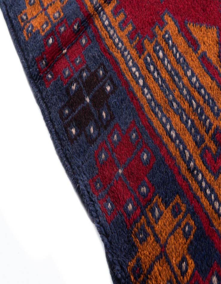 Detail image of  3' x 4' 6  Hand Knotted Balouch Persian Wool Rug