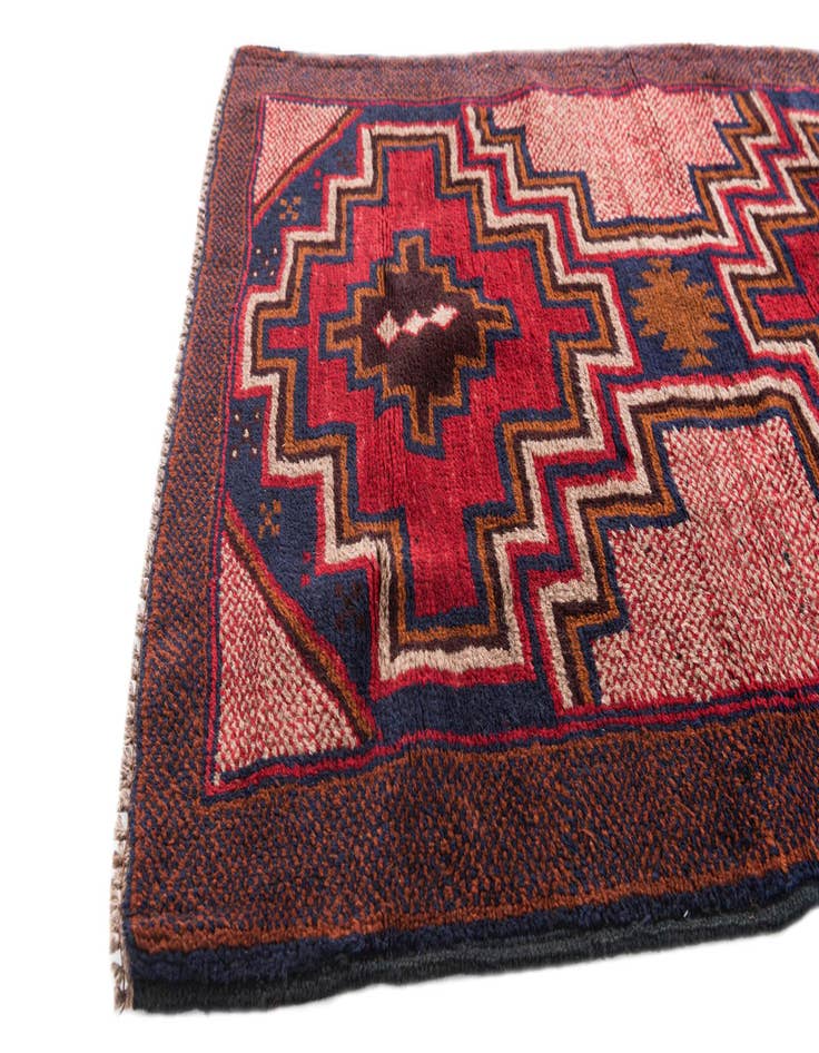Detail image of  3' x 4' 5  Hand Knotted Balouch Persian Wool Rug
