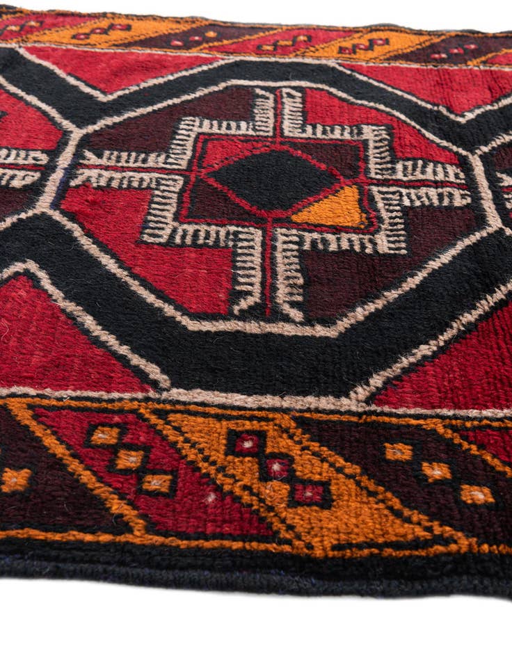 Detail image of  3' x 4' 8  Hand Knotted Balouch Persian Wool Rug