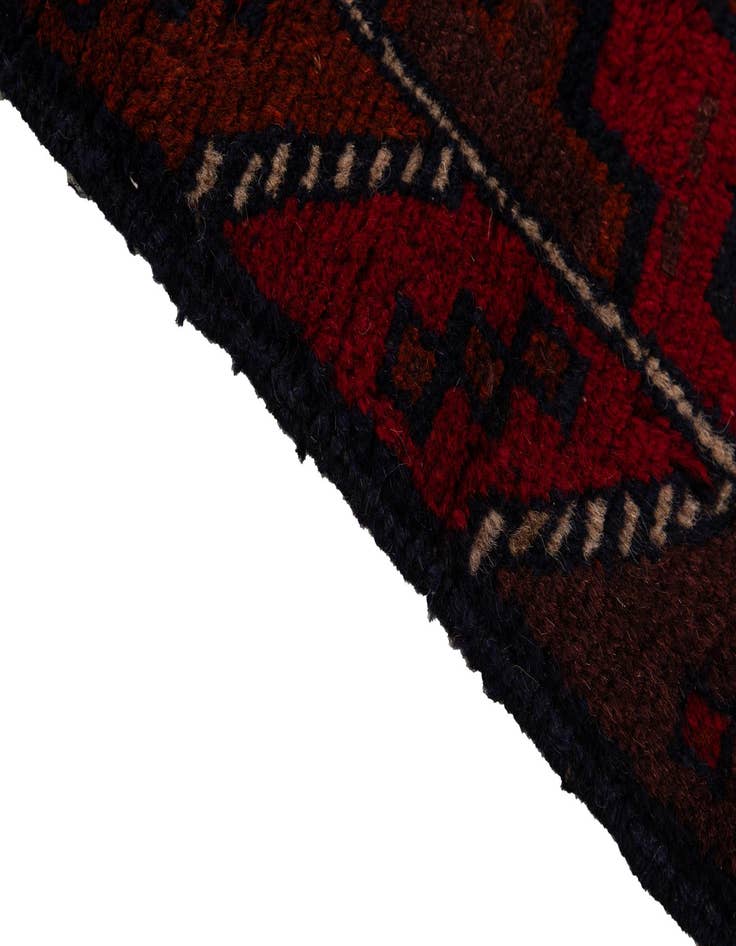 Detail image of  2' 10 x 4' 7  Hand Knotted Balouch Persian Wool Rug