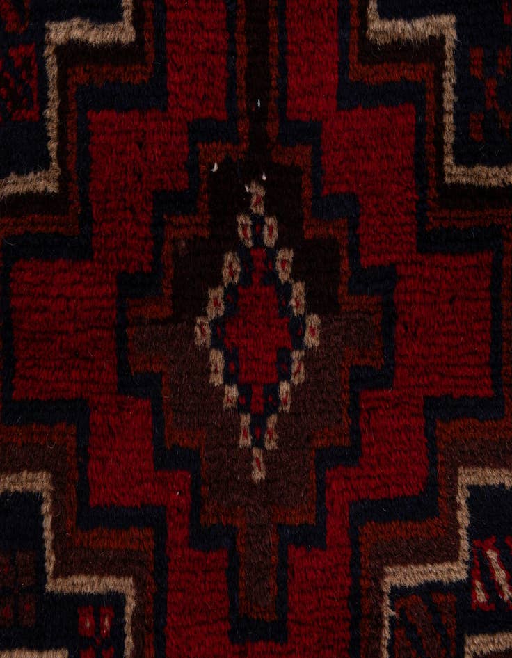 Detail image of  2' 10 x 4' 7  Hand Knotted Balouch Persian Wool Rug