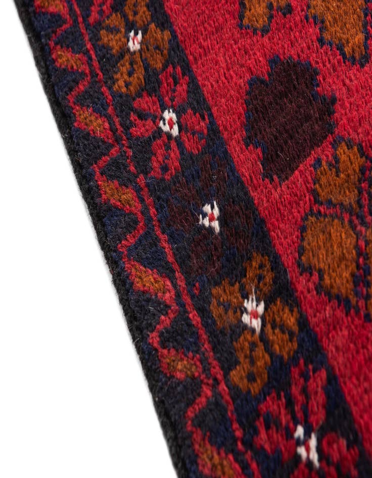 Detail image of  2' 10 x 4' 7  Hand Knotted Balouch Persian Wool Rug
