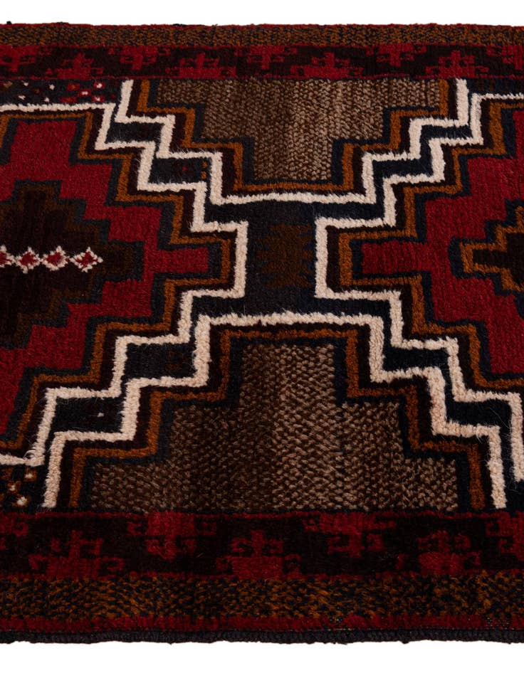 Detail image of  3' x 4' 3  Hand Knotted Balouch Persian Wool Rug