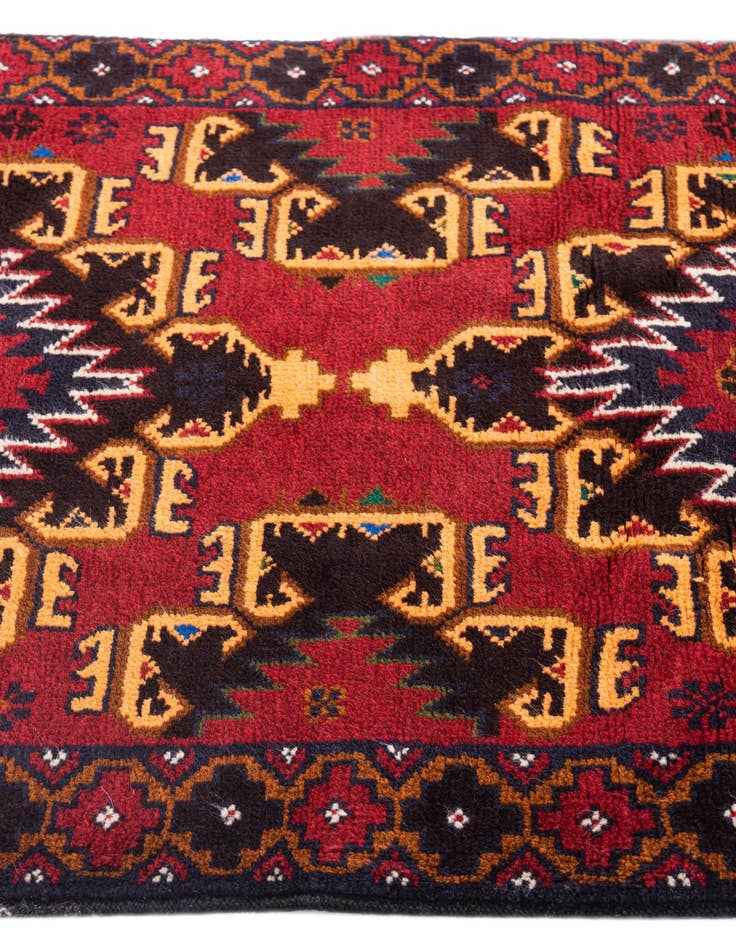 Detail image of  3' x 4' 5  Hand Knotted Balouch Persian Wool Rug
