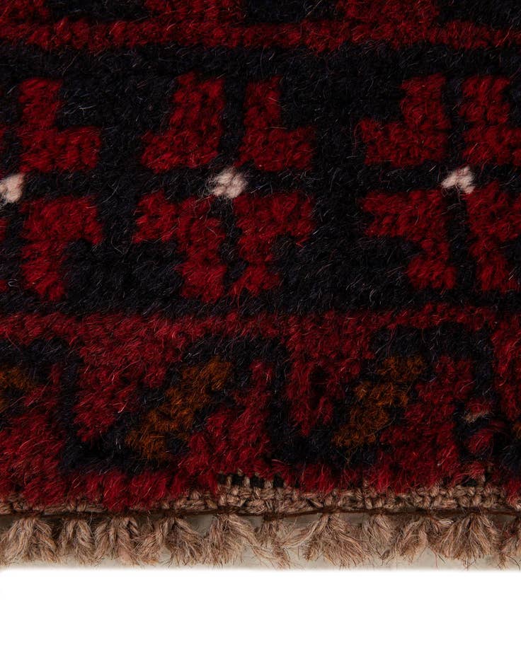 Detail image of  3' x 4' 7  Hand Knotted Balouch Persian Wool Rug