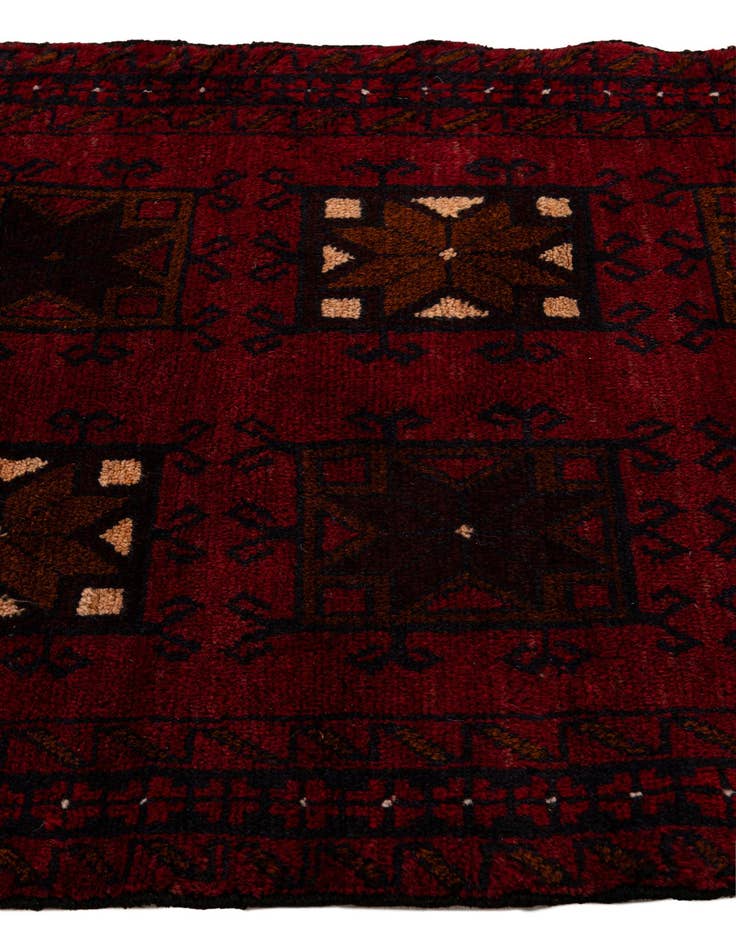 Detail image of  3' x 4' 7  Hand Knotted Balouch Persian Wool Rug