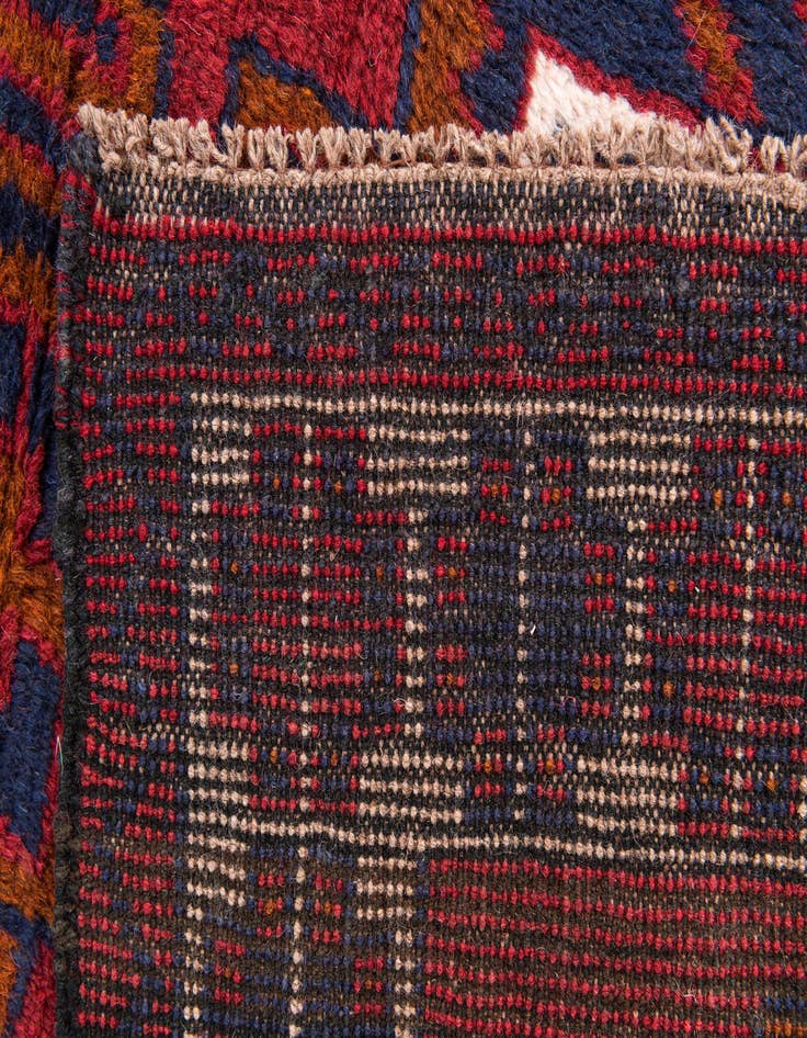 Detail image of  2' 10 x 4' 5  Hand Knotted Balouch Persian Wool Rug
