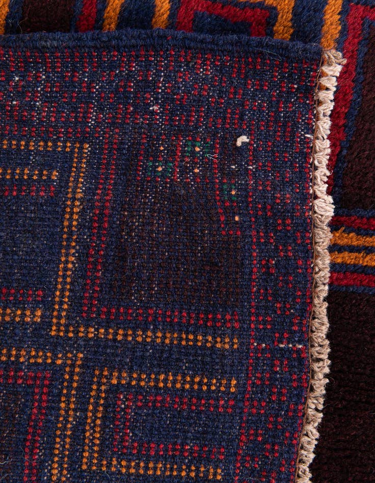 Detail image of 2' 10 x 4' 8 Hand Knotted Balouch Persian Wool Rug