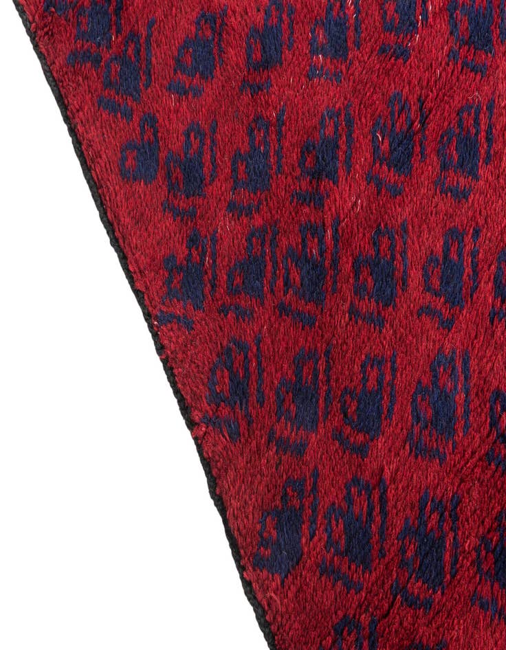 Detail image of  2' 10 x 4' 6  Hand Knotted Balouch Persian Wool Rug