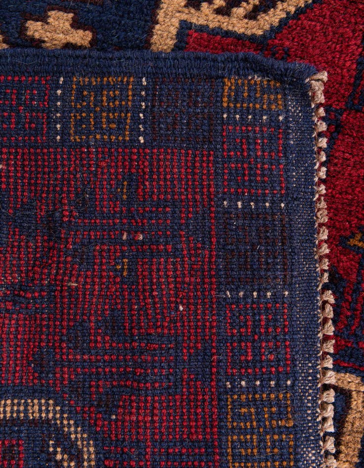Detail image of  2' 10 x 4' 6  Hand Knotted Balouch Persian Wool Rug