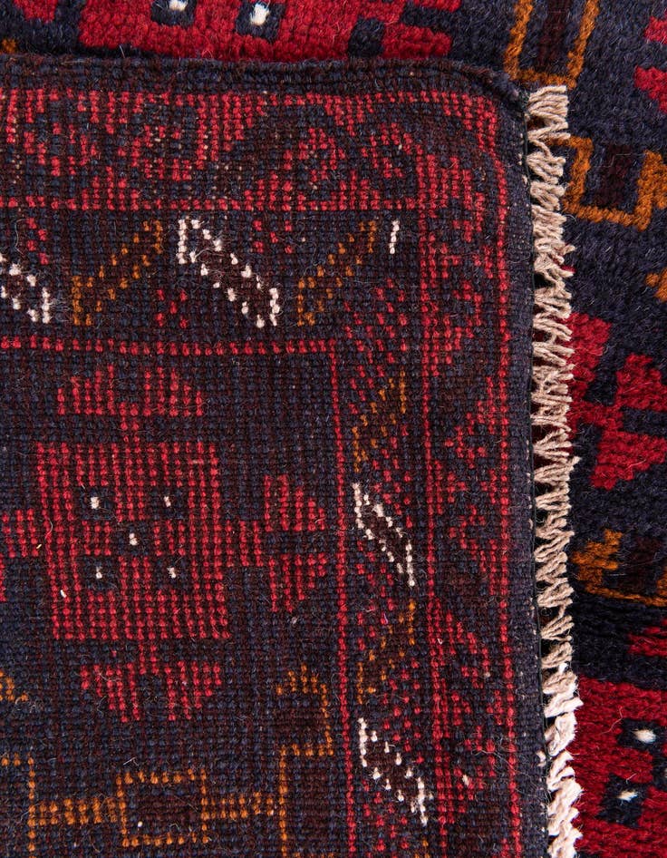 Detail image of  2' 9 x 4' 7  Hand Knotted Balouch Persian Wool Rug
