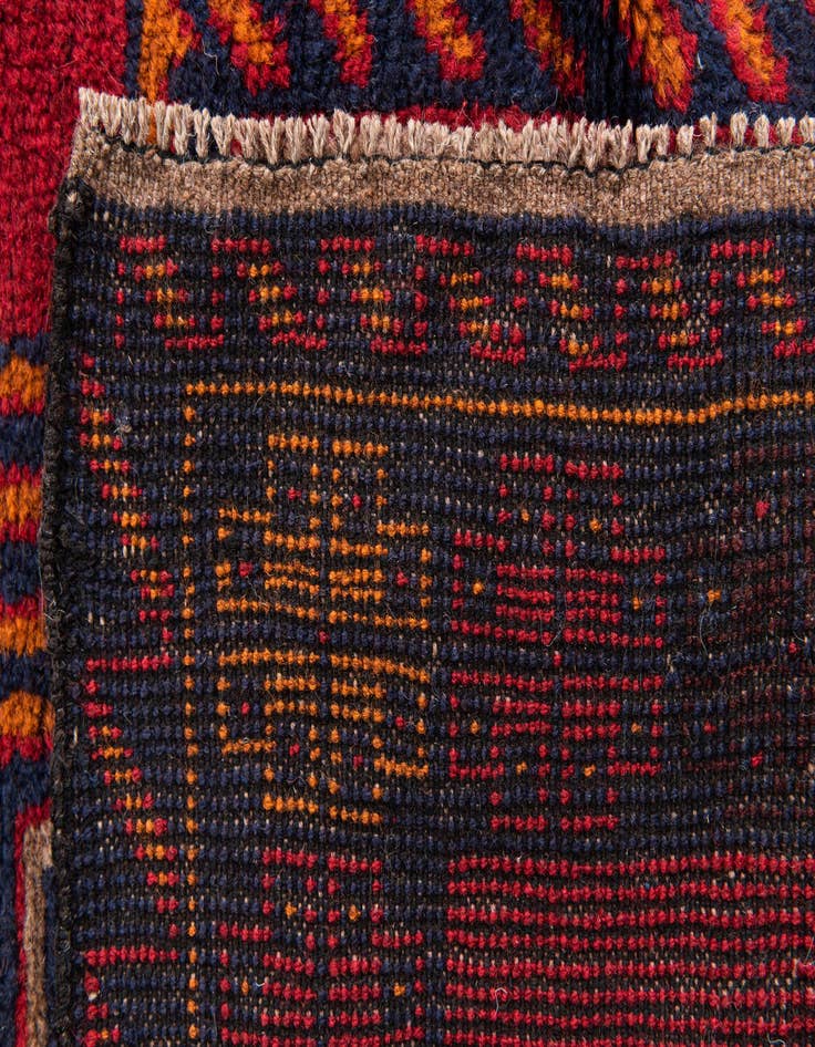 Detail image of  3' x 4' 8  Hand Knotted Balouch Persian Wool Rug