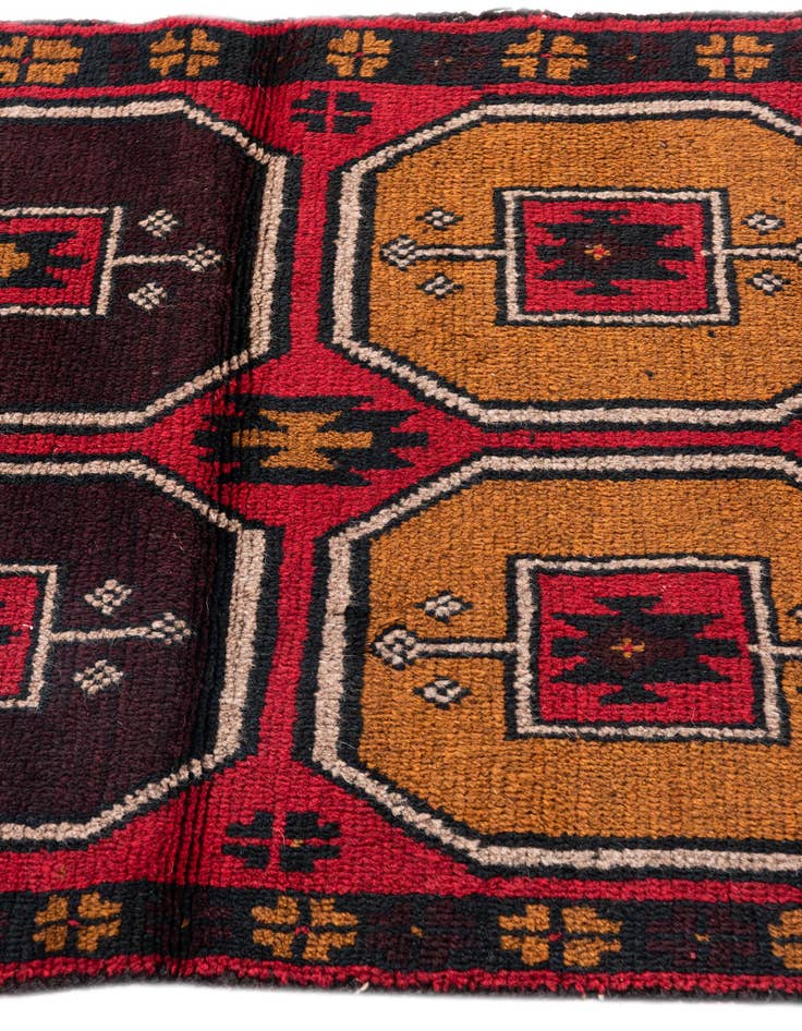 Detail image of  2' 9 x 4' 7  Hand Knotted Balouch Persian Wool Rug