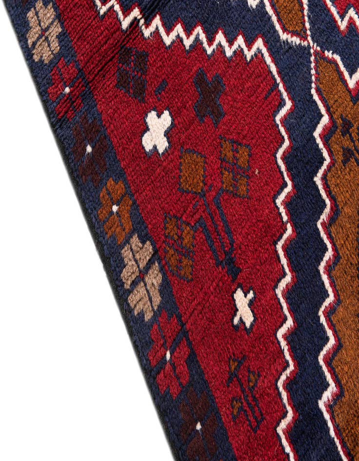 Detail image of  2' 9 x 4' 9  Hand Knotted Balouch Persian Wool Rug