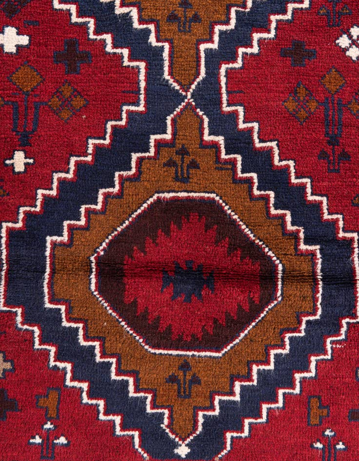 Detail image of  2' 9 x 4' 9  Hand Knotted Balouch Persian Wool Rug