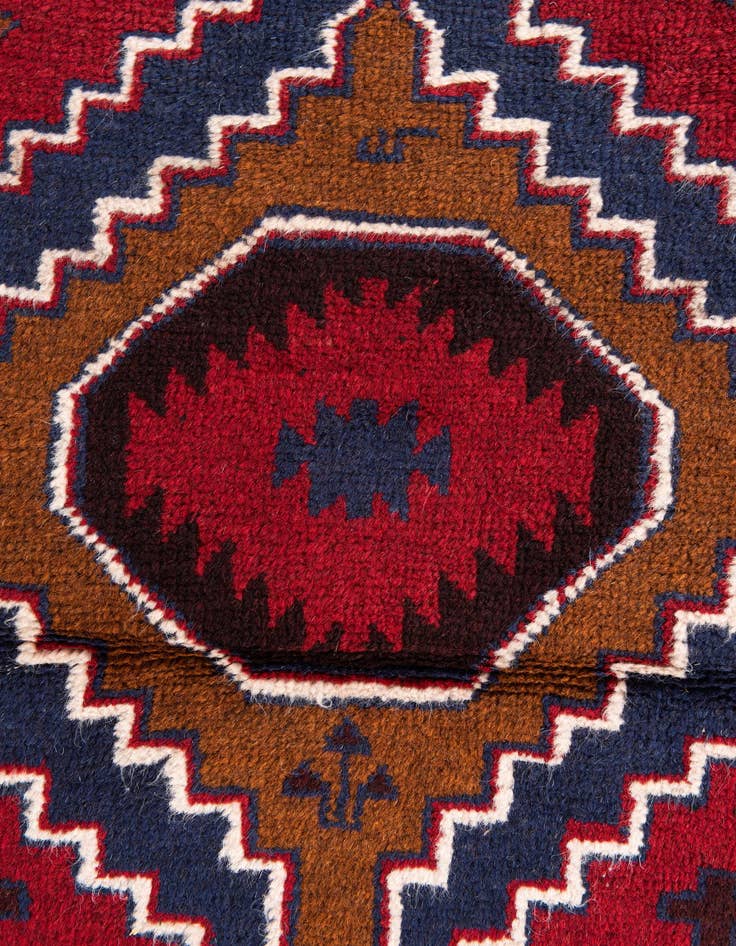 Detail image of  2' 9 x 4' 9  Hand Knotted Balouch Persian Wool Rug