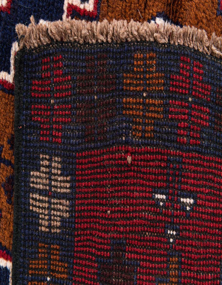 Detail image of  2' 9 x 4' 9  Hand Knotted Balouch Persian Wool Rug