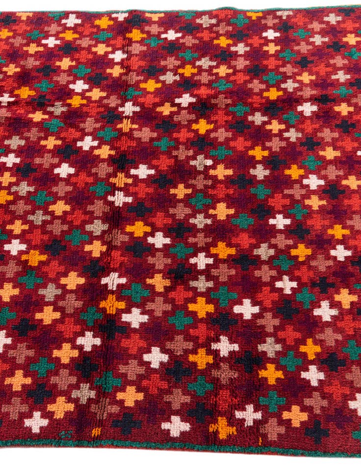 Detail image of  3' 10 x 6'  Hand Knotted Balouch Wool Rug