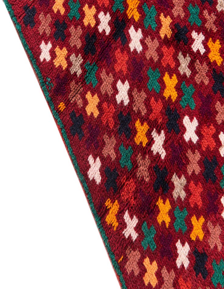 Detail image of  3' 10 x 6'  Hand Knotted Balouch Wool Rug